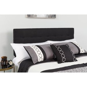 lot 6643 image: Flash Furniture Bedford Tufted Upholstered Headboard, Full, Black