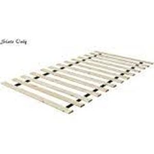 lot 6622 image: Mattress Solution 0.75-Inch Standard Mattress Support Wooden Bunkie BoardSlats, Full, Beige