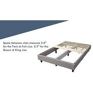 lot 6624 image: Mattress Solution 0.75-Inch Standard Mattress Support Wooden Bunkie BoardSlats, Full, Beige