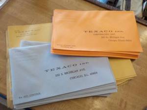 lot 5755 image: lot of texaco corp envelopes