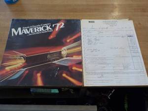 lot 5787 image: 1972 maverick brochure w original grabber reciept