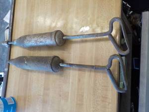 lot 5793 image: pair of antique grease guns