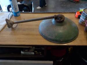 lot 5798 image: vintage porcelain gas station light