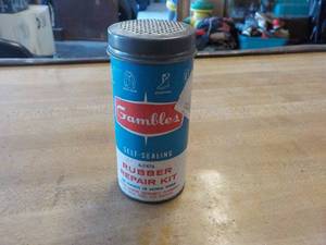 lot 5818 image: vintage tire patch kit
