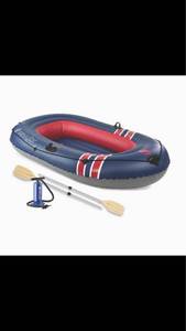 lot 4026 image: Sevylor Caravelle 300 3-Person Boat Combo