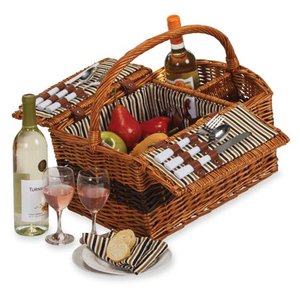 lot 4038 image: Largo Two Person Picnic Basket (Natural)