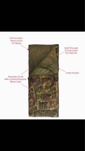 lot 4047 image: Texsport Base Camp Camo Sleeping Bag 33 in x 75 in