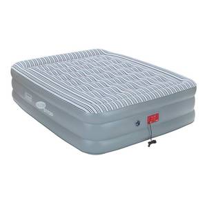 lot 4049 image: Coleman Double High Elite Pillowstop Air Mattress, Built in Pump, Queen