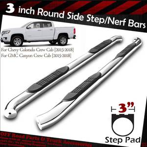 lot 6 image: Side Bar Running Boards for 2015-18 Chevy Colorado Nerf Bars