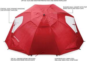 lot 58 image: Sport Brella Vented UPF50 Sun and Rain CanopyUmbrella 8 Foot