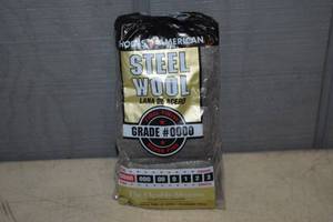 lot 161 image: 6 Packages Rhodes Steel Wool Grade #0000 - 12 Pads per package