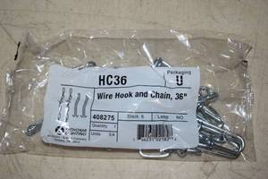 lot 236 image: 12 Wire and Hook Chains for Shoplights