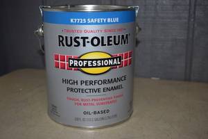 lot 242 image: Rust-Oleum Professional High Performance Protective Enamel Safety Blue Gallon