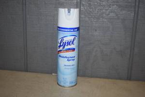 lot 273 image: 12 Cans Lysol Disinfectant Spray Crisp Linen Scent