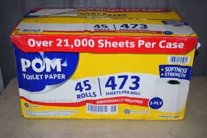 lot 346 image: 45 Rolls Pom Toilet Paper