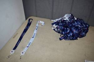 lot 361 image: 65 Retractable Lanyards - 40 blue and 25 White