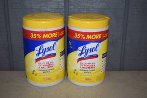 lot 391 image: 2 Jumbo Containers Lysol Wipes