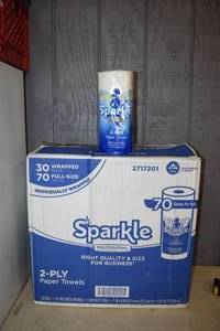 lot 392 image: 30 Rolls Sparkle Paper Towels