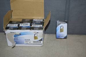 lot 408 image: 12 Em-D-Hay Solid Brass Padlocks