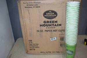 lot 409 image: 500 Paper Hot Cups 24 ounce