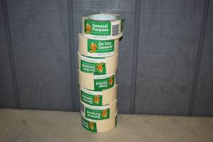 lot 80 image: 7 Rolls Duck Brand General Purpose Masking Tape 1.88 x 60 yards