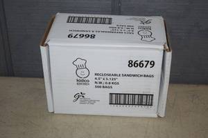 lot 123 image: 500 Kidco Kitchen Reclosable Sandwich Bags