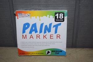 lot 323 image: 18 Medium Tip Paint Markers