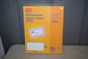 lot 341 image: 2500 LaserInkjet White Shipping Labels