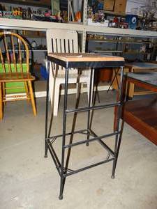 lot 3116 image: Metal frame stool