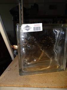 lot 3113 image: Glass block