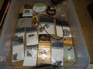 lot 3066 image: Lot of various metal crafting beads