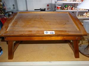 lot 3085 image: Lap tray w adjustable top