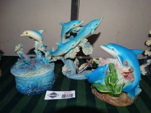 lot 3037 image: Dolphin collectibles