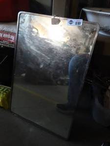 lot 3047 image: Vintage metal framed mirror