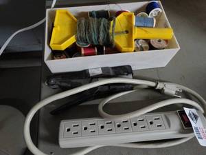lot 2956 image: Power strip thread & misc.