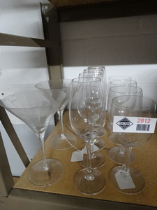 lot 2812 image: Lot of stemware