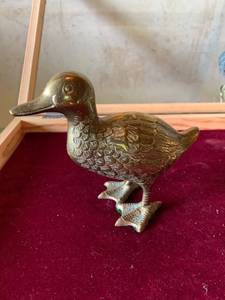 lot 6289 image: Brass Duck Figure