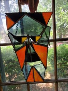 lot 6377 image: Unique MultiColor Stain Glass Wall Piece