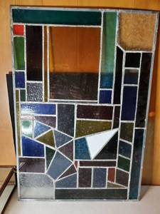 lot 6396 image: Stain Glass Wall Decor or Window Cover
