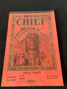 lot 6439 image: Unused Vintage Big Chief Pencil Tablet