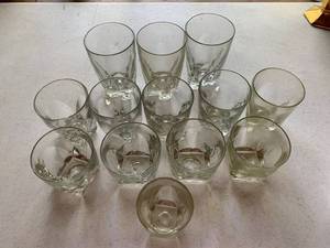 lot 7735 image: Heavy Vintage Glasses