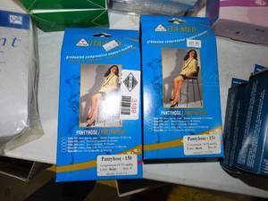 lot 3189 image: Lot of 2 ITA-MED Sheer Pantyhose - Compression (18-20mmHg)