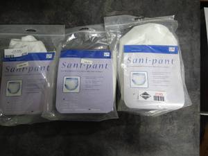 lot 3195 image: Lot of 3 Sani-Pants - Size Small