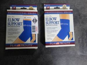 lot 3202 image: Lot of 2 FLA ProLite Elbow Support Knitted Pullover - Size Small
