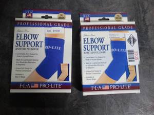 lot 3205 image: Lot of 2 FLA ProLite Elbow Support Knitted Pullover - Size XLarge