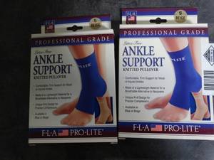 lot 3208 image: Lot of 2 FLA ProLite Ankle Support Knitted Pullover - Size Small
