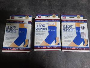 lot 3211 image: Lot of 3 FLA ProLite Elbow Support Knitted Pullover -  Size Medium