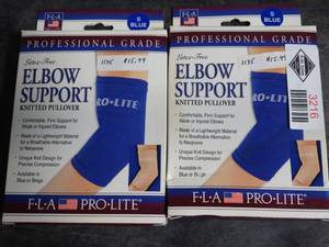 lot 3216 image: Lot of 2 FLA ProLite Elbow  Support Knitted Pullover - Size Small