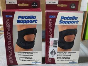 lot 3323 image: Lot of 2 Sports Neoprene Patella Support - Size Small