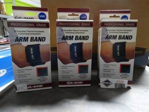 lot 3328 image: Lot of 3 Gel Band Universal Arm Bands